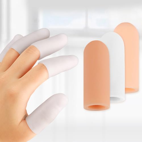 1pair High Elasticities Finger Guard Reusable Finger Protecting Sleeves for Extended Wear Comfortable