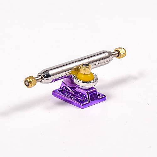 Fingerboard Trucks with Upgraded Urethane Bushings and Pivot Cup,34mm 32mm Width,Normal Kingpin (Purple, 32mm) - color: Purple, size: 32mm