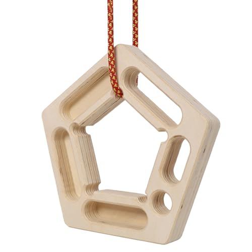 2Pack Climbing Hangboard Rock Climbing Training Wood Brown Strengthen Fingers and Grip Home Gym Outdoor Portable Training Tool