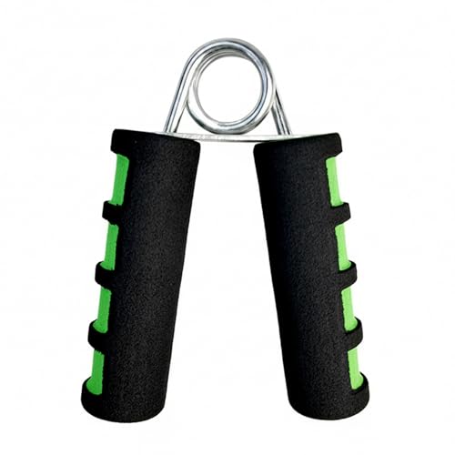 Adjustable Hand Grip Strengthener with Ergonomic TPE Foam Handles for Forearm & Finger Exercise - color: Green