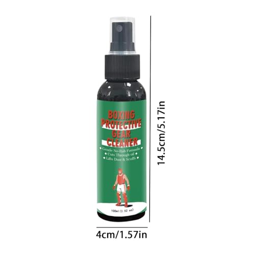 Gear Odor Spray - Boxing Gloves Deodorizer, Gym Equipment Cleaner with Fresh Use, Strong Anti, Fast Drying, Sanitizing Mist for Shoes Work Boots Clothing Bag Helmet Hockey Baseball