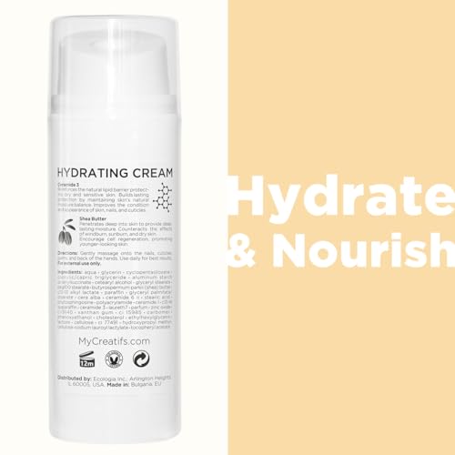 Moisturizing Hand Cream for Dry, Cracked Hands, Nails and Cuticles - 3.4 fl. oz. - Anti-Aging Skin Moisturizer with Vitamin E, Shea Butter, and Ceramides - size: 3.4 Fl Oz (Pack of 1)