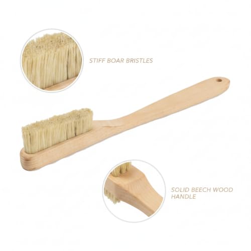 Climbing Hold Brush with Boar Bristles and Beech Wood Handle for Gym and Outdoor Use (1 PC)