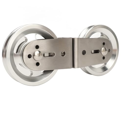 Cable Pulley Wheel, Aluminum Pulley System Attachment & Weight Pulley Wheel, Double Pulley for Triceps, Back Muscles, Home Gym, Cable Machine