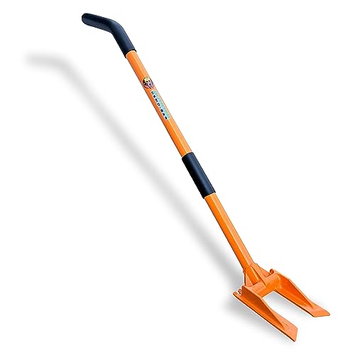 48” Demolition Pry Bar & Crowbar – Round Handle Wrecking Bar for Ceiling & Wall Demo – Heavy Duty Nail Puller Tool for Contractors, Firefighters & Home Renovations - size: 48" Round