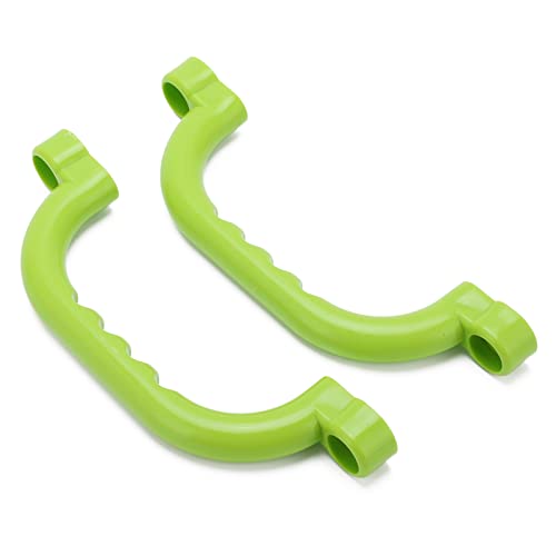 2-Pack Plastic Playground Handles - Textured Grip Rail for Climbing Frame Swing Sets and Treehouses
