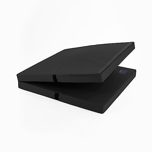 We Sell Mats Bifolding Gymnastics Crash Landing Mat Pad, Safety for Tumbling, Back Handspring Training and Cheerleading - color: Black, size: 4 ft x 8 ft x 4 Inch