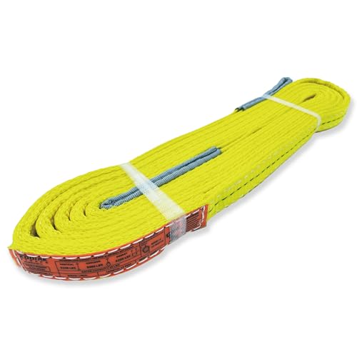 2-Ply Lifting Sling Straps 1”x 12ft - 3100lbs Vertical Capacity Heavy Duty Flat Eye Lift Sling, for Rigging Moving Towing Hoisting -1Pack - Kodiak Straps - color: 1 PACK, size: 1inch x 12ft