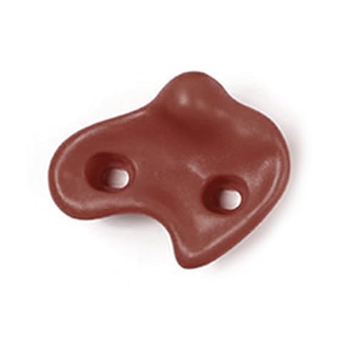 10PCS Rock Climbing Holds, PE Ergonomic Design with Rock Texture for Indoor Outdoor Climbing Wall, Includes Screws and Wrench Tools - color: Brown