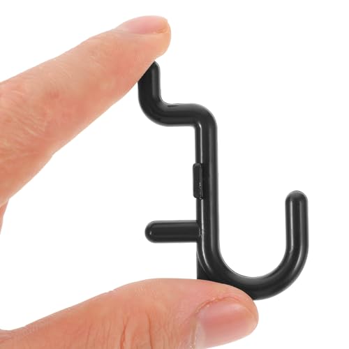 FOMIYES 20Pcs Plastic Pegboard Hooks for Garage Storage Universal Shop Peg Hooks Utility Tool Hangers for Wall Hanging Board and Workshop Organization