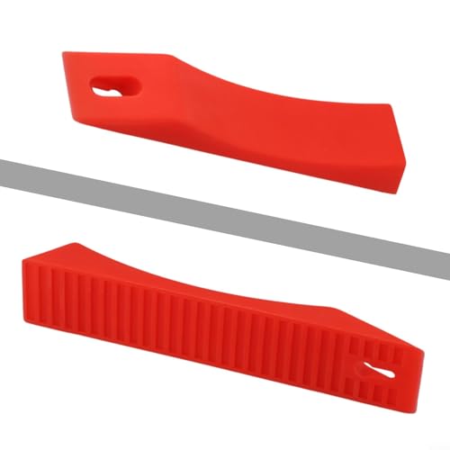Silicone Deadlift Wedge Blocks for Weight Lifting Anti-Slip Barbell Plate Loading Ramp for Powerlifting and Strength Training Easy Plate Change Accessory(Red) - size: Red