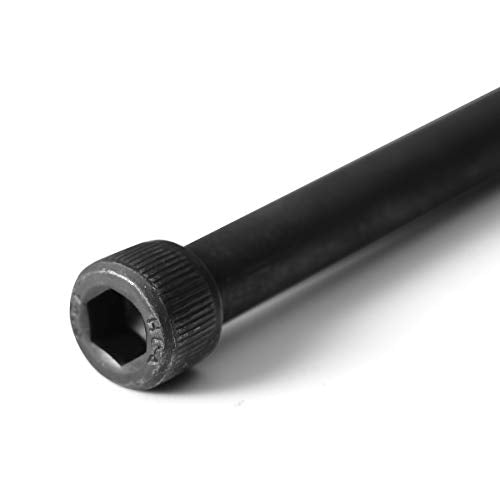 Socket Head Cap Screw, 1/4-20 x 3, Alloy Steel, Black Oxide, Hex Socket Coarse Thread, 1/4 inch Hexagonal Allen Bolt, Length: 3 inch, Full Thread (Quantity: 10) - size: 3