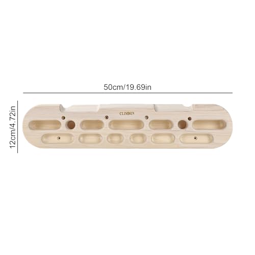 Wooden Hold Board Wall Climb Handle Frame Rock Climbing Pull Up Training | Climbing Wall Climb Handle Frame for Indoor Home Gym - color: B