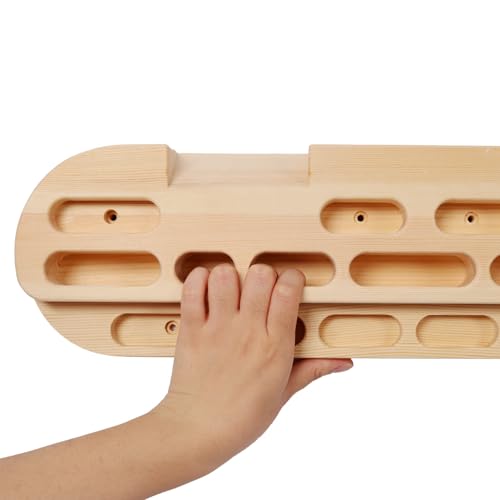 Climbing Hangboard Rock Climbing Training,Rock Climbing Fingerboard, Wooden Climbing Board Trainer for Strengthen Fingers and Grip - style: Style01