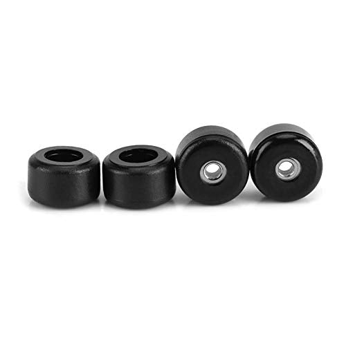 HURRISE Wooden Finger Skateboard for Kids Adults - Mini Maple Alloy Fingerboard Stress Relief Toy Black Gift Box, Finger Board - color: Black