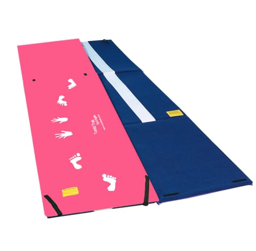 Tumbl Trak Handstand Homework Gymnastics Door Mat for Kids Home Training - color: Pink