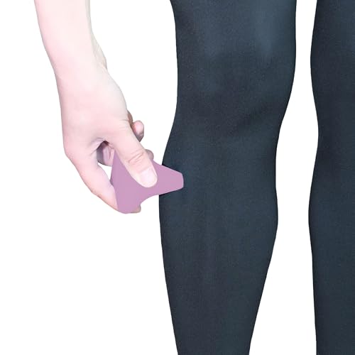 Manual Trigger Point Massage Tool Small Massager Ball 3″×2.6″ Purple | For Deep Tissue Myofascial Release Physical Therapy Plantar Fasciitis Pain Relief Muscle Knot Psoas Hip Flexor Iliacus - color: Purple