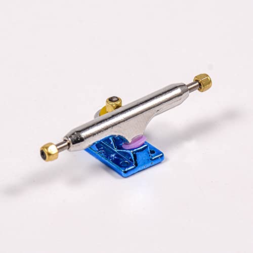 Fingerboard Trucks with Upgraded Urethane Bushings and Pivot Cup,34mm 32mm Width,Normal Kingpin (Blue, 32mm) - color: Blue, size: 32mm