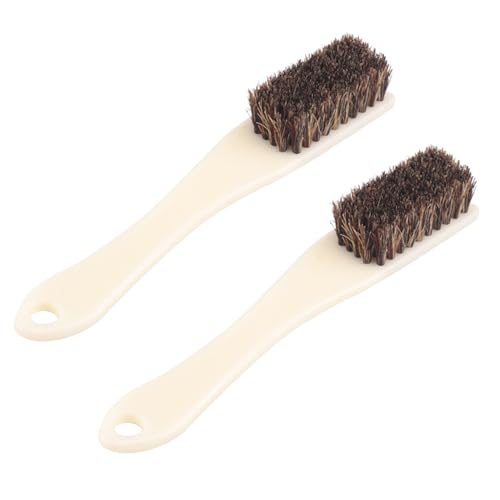 2pcs Rock Climbing Brush Bouldering with Thick Hairs Bristles Bouldering Tool Accessory Outdoor Cleans Climbing Accessory - color: Brown Large