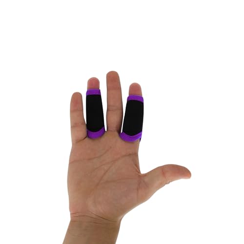 LIONTEK Single Finger Sleeve Pair - Sports Compression Finger Sleeve for BJJ, MMA, Basketball, Weight Lifting, and More - size: Medium
