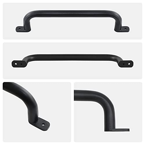 17 Inch Black Safety Playground Handles Pack of 4- Playset Handles, Swing Sets Accessories Hand Grips, Grab Handle Monkey Bar for Playhouse, Treehouse - color: Black-4pack