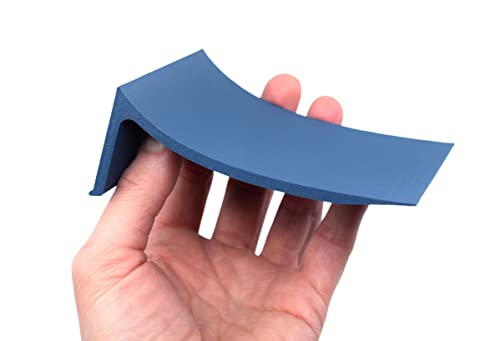 Teak Tuning Fingerboard Poly Launch Kicker Ramp - 4.5" Long, 3" Wide, 1.5" Tall - Fingerboard Obstacle in Blue Steel Colorway