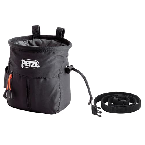 Petzl SAKAPOCHE Ergonomic Chalk Bag with Pocket - color: Nlack