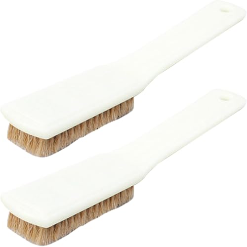 Healifty Bouldering Stone Cleaning Brush 2pcs with Boars Hair Bristles and Sturdy Handle Chalk Cleaning Tool for Outdoor Rock Climbing and Sports