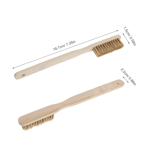 PRETYZOOM Rock Climbing Brush with Hard Boar Bristle Edge for Bouldering Accessories, Portable Wood Handle, Rapid Drying Design for Outdoor Climbing and Humid Environments