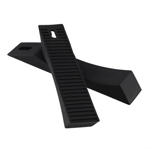 Silicone Deadlift Wedge Blocks for Weight Lifting Anti-Slip Barbell Plate Loading Ramp for Powerlifting and Strength Training Easy Plate Change Accessory(Black) - size: Black