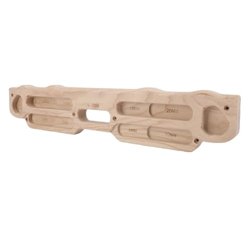 SUNGOOYUE Hangboard Wooden Rock Climbing Fingerboard for Pull Up and Hanging Training, Premium Wood with Smooth Finish, Easy Installation for Home Gym Climbing Wall or Doorway