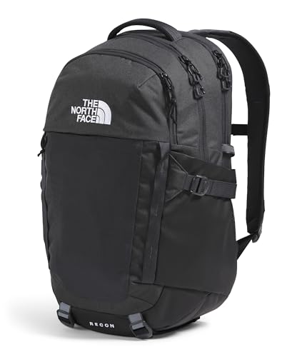 The North Face Recon Everyday Laptop Backpack - Daypack, Water Repellent, Laptop Sleeve, 2 Water Bottle Pockets, Asphalt Grey Light Heather/TNF Black-NPF, One Size - color: Asphalt Grey Light Heather/Tnf Black-npf, size: 30L
