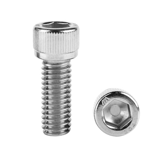 3/8-16 x 3/4" Socket Head Cap Screws Allen Hex Bolts, 304 Stainless Steel 18-8, UNC Fully Machine Thread, 10Pcs Silver - color: Silver, size: 3/8-16 x 3/4" (10PCS)