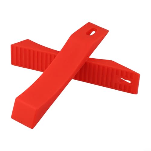 Silicone Deadlift Wedge for Weight Lifting Barbell, Non-Slip Blocks for Powerlifting and Strength Training(Red) - size: Red