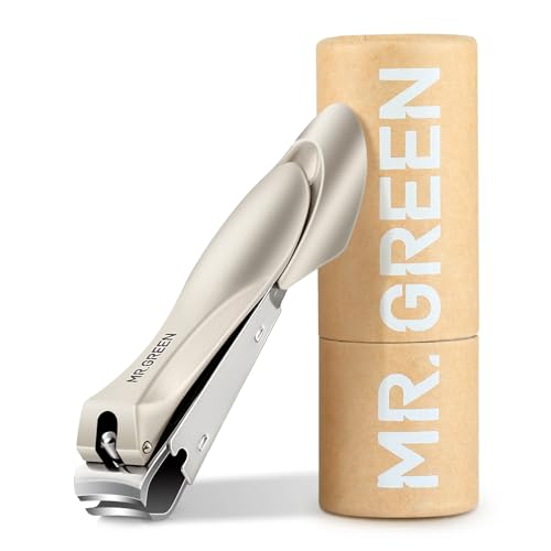 MR.GREEN Nail Clippers Stainless Steel Anti Splash Fingernail Cutter Manicure Tools Bionics Design Pedicure Scissor Nail Trimmer (Nail Clipper (Medium)) - color: Nail Clipper (Medium)