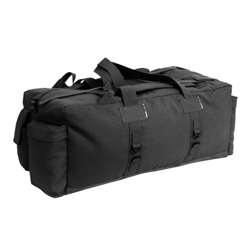 Rothco Tactical Duffle Bag - Rugged All-Purpose Gear and Equipment Bag, Water-Resistant Bottom - color: Black
