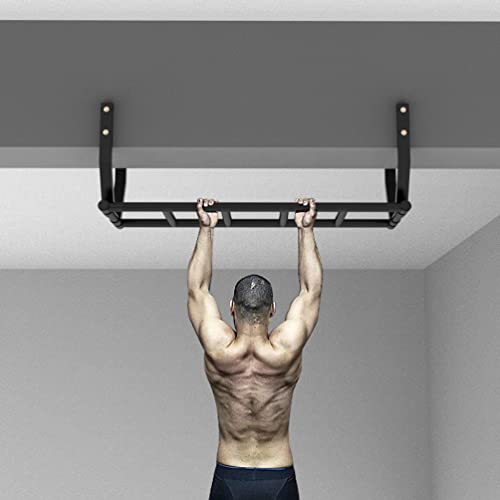 Wall Mounted Pull-Up Bar, Fits 20-30cm Beam Mounted Steel Fitness Bar, Multifunctional Climbing Frame for Sports Workouts, load 300 kg