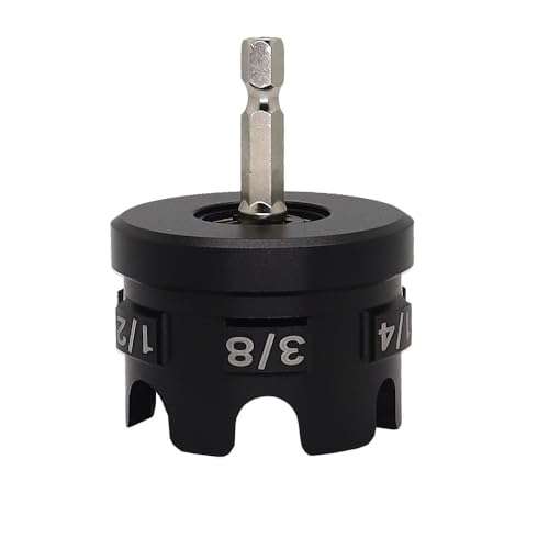Universal Threaded Rod Nut Runner, Aluminum Alloy Nut Zipper Drill Attachment for Fast Nut and Bolt Removal, All Thread Nut Driver for 1/4, 3/8, 1/2 Inch Threaded Rods, Conduit Racks and Strut Systems - color: Black2