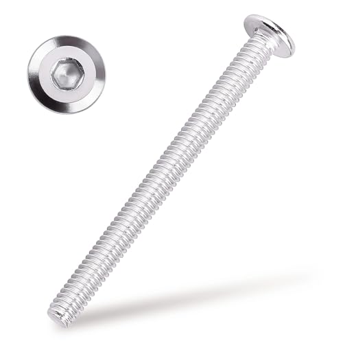 1/4-20 x 3 Hex Socket Head Cap Screws, 304 Stainless Steel 18-8, Chamfered Countersunk Machine Screws for Furniture, Binding, Machinery, Automotive, DIY Projects, 25 PCS - size: 1/4-20 x 3"