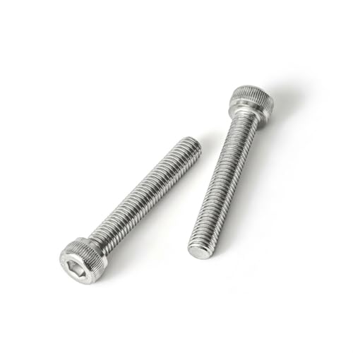 M6 x 20mm (30 Pack) Socket Head Cap Screws Bolts, 304 Stainless Steel 18-8, Allen Socket Drive, Full Thread, Bright Finish