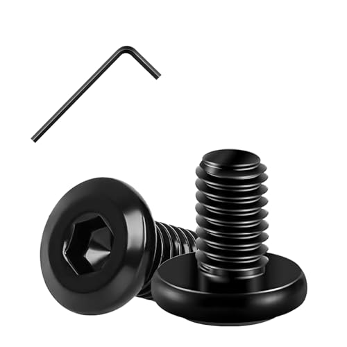 Matuja 5/16-18 x 5/8" Flat Head Hex Socket Bolts Screws,304 Stainless Steel,Black Oxide Finish,Fully Threaded Bright Furniture with Hex Key(20 Pcs) - size: 5/16-18 x 5/8"