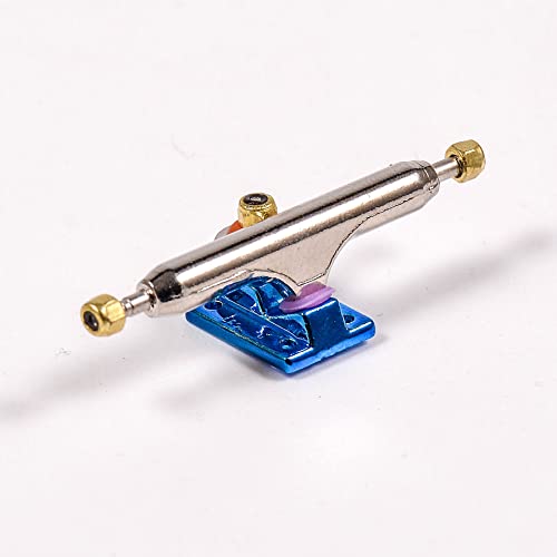 Fingerboard Trucks with Upgraded Urethane Bushings and Pivot Cup,34mm 32mm Width,Normal Kingpin (Blue, 34mm) - color: Blue, size: 34mm