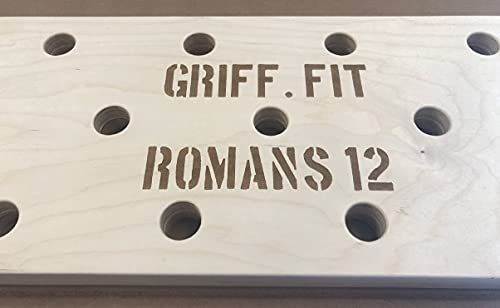 12"x48" Climbing Pegboard, Custom Engraving Options Climbing peg Board, MMA Training, Ninja Warrior, Strength Training