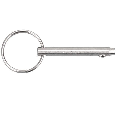 Quick Release Pin Bimini Top Pin Diameter 0.25 Inch, Total Length 3 Inch, Usable Length 2.4 Inch Full 316 Stainless Steel (4 PCS) - size: 4 Pieces