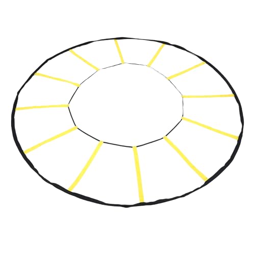 Circular Agility Training Ladder, 12 Rungs Nylon Speed and Agility Trainer for Soccer Basketball, with Storage Bag for Indoor Outdoor Sports Training