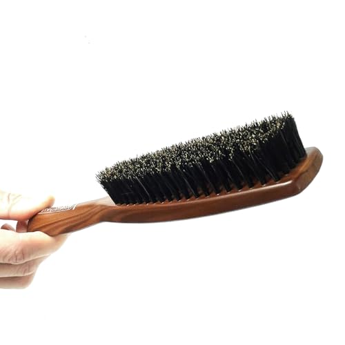 Slick Back Hair Brush [ Made in Japan ] Soft Natural Boar Bristle Hair Brush