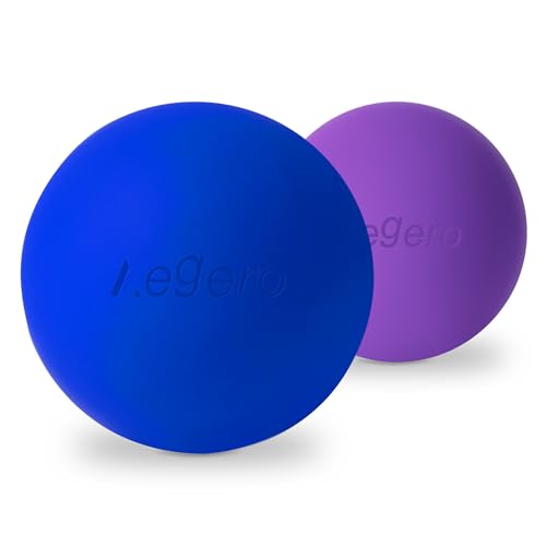 Massage Lacrosse Balls for Myofascial Release,Yoga Deep Tissue Massage,Trigger Point Therapy and Foot Plantar Fasciitis,Muscle Soreness Massager Ball (2Pack,Deep Blue and Purple) | Yoga Deep Tissue Massage,Trigger Point Therapy and Foot Plantar Fasciitis,