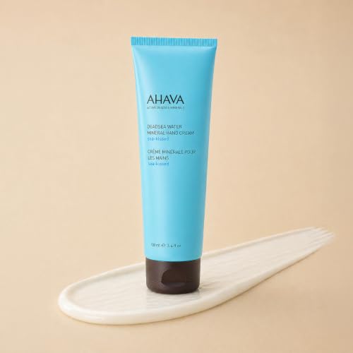 AHAVA Dead Sea Water Mineral Hand Cream - Hand Moisturizer For Dry Cracked Hands, Light & Fast Absorbing, Enriched with Exclusive blend Osmoter, Smoothing Witch Hazel & Soothing Allantoin - size: 5.1 Fl Oz (Pack of 1)