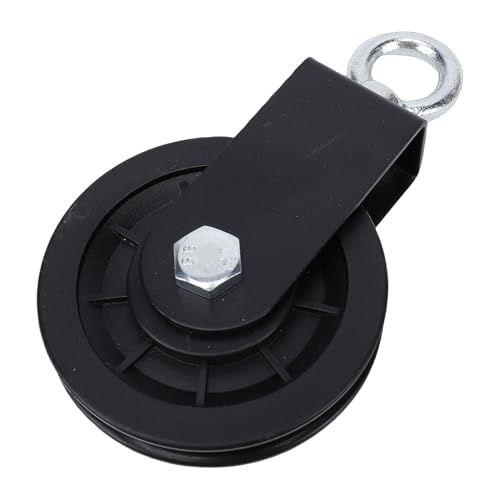Focket Cable Pulley Wheel, Silent Bearings 360 Degree Rotation 440 Lbs Load Capacity Pulleys For Gym Equipment, Silent Pulley With Metal Bracket For DIY Fitness Systems Lat Pulldown