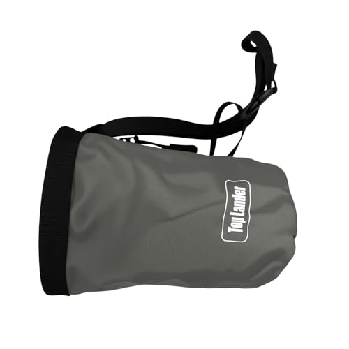 Rock Climbing Bag Anti-Slip Multifunctional Flexible | Waterproof for Climbing Bouldering Gymnastics Fitness Weight-Lifting Strongman Gym Workout Bouldering Chalk Pouch Climbing - color: grey